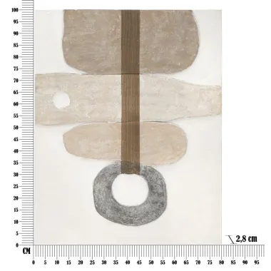 OBRAZ NA PŁÓTNIE STONY -B- 80X2,8X100 cm